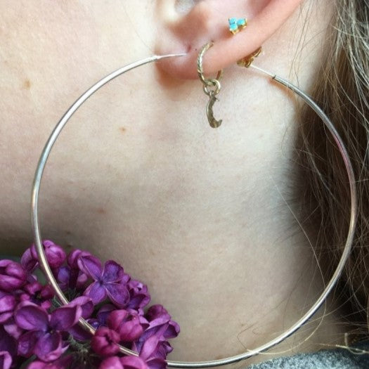 Boucles D'oreilles Créoles TOUS - Argent Sterling 925 - Diamètre 15 Mm - Fermoir à Pression - Certificat D'authenticité Inclus