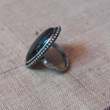 Bague labradorite artisanale en argent 925e