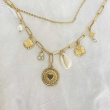 collier breloques coquillage