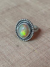 bague argent avec opale éthiopienne