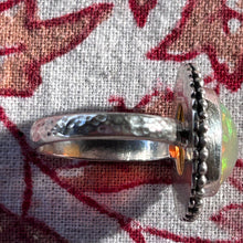 bague argent avec opale éthiopienne