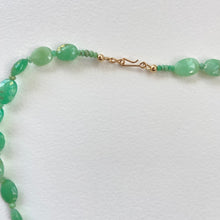 Ras de cou vert  lumineux en Chrysoprase