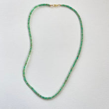 Collier vert printemps en Chrysoprase