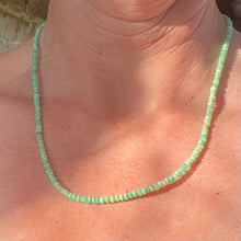 Collier vert printemps en Chrysoprase