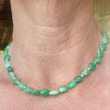 Ras de cou vert  lumineux en Chrysoprase