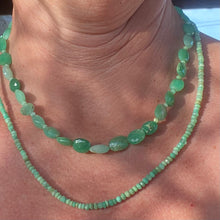Ras de cou vert  lumineux en Chrysoprase