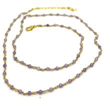 Ras de cou rosaire artisanal en améthyste, précieux tous les jours,Princesses d'argent