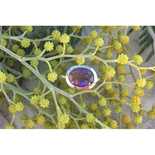 bague améthyste sobre en argent