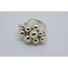 Bague argent :grappe