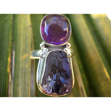 Bague baroque améthyste et argent, originale avant tout