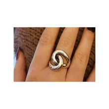 bague noeud en argent