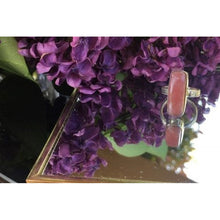 bague rhodocrosite et argent