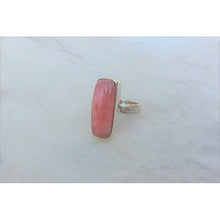 bague rhodocrosite et argent