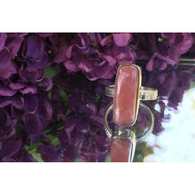 bague rhodocrosite et argent