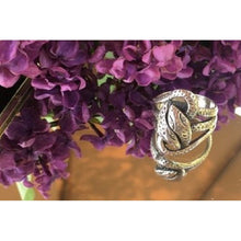 bague serpents double ciselée
