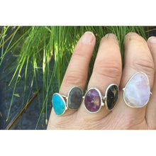 bague argent avec pierre talisman