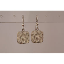 Boucles d'oreilles argent brossé mat