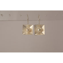 Boucles d'oreilles argent brossé mat