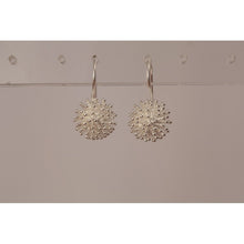 Boucles d'oreilles argent brossé mat