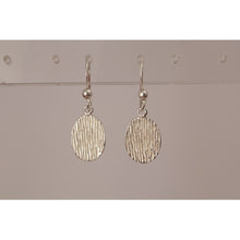 Boucles d'oreilles argent brossé mat