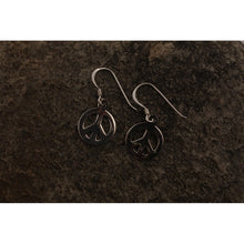 Boucles d'oreilles argent 925e symbole paix