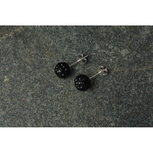 Boucles d'oreilles boules cristal et argent