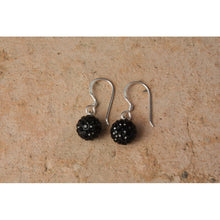 Boucles d'oreilles boules cristal et argent