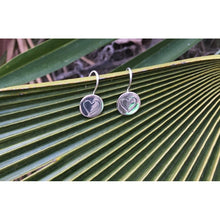 boucles d'oreilles coeur en argent