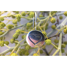 boucles d'oreilles coeur en argent