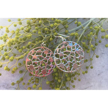 boucles d'oreilles disque ajouré