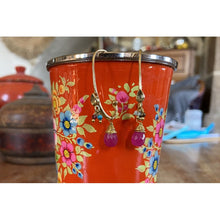 boucles d'oreilles ethnique chic avec pierres