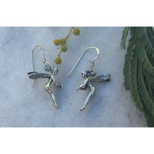 boucles d'oreilles fée clochette argent