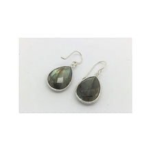 boucles d'oreilles pierres semi-précieuses forme gouttes