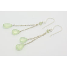 Boucles d'oreilles pendantes pierres semi-précieuses