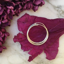 Boucles d'oreilles rondes argent 20mm, l'essentielle