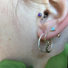 Boucles d'oreilles rondes argent 20mm, l'essentielle