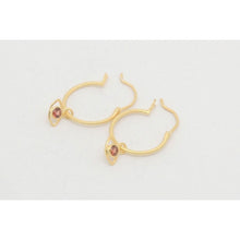 boucles d'oreilles oeil, des créoles originales