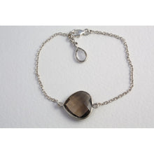 Bracelet chaine argent 925e et pierre semi précieuse