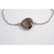 Bracelet chaine argent 925e et pierre semi précieuse