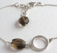 Bracelet Argent  Chaîne Fine avec  Améthyste ou Quartz, intemporel et artisanal