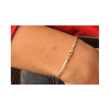 bracelet tresse diamants et soie