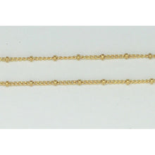 chaîne dorée longue avec mini boules