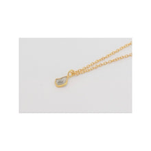 collier argent avec diamant