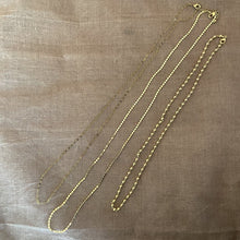 Collier chaîne doré