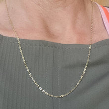 Collier chaîne doré