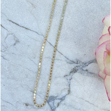 collier chaîne pastilles plates