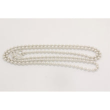collier long boules argent