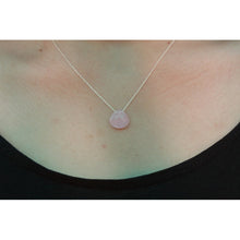 collier ras de cou  argent avec pierre