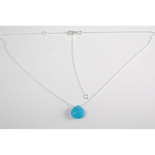 collier ras de cou  argent avec pierre