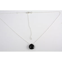 collier ras de cou  argent avec pierre